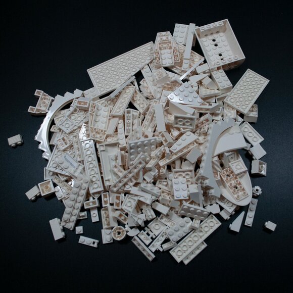 260+ Lego Bulk Pieces White Lot Bricks Plates Specialty Parts Build Random X - Picture 1 of 4